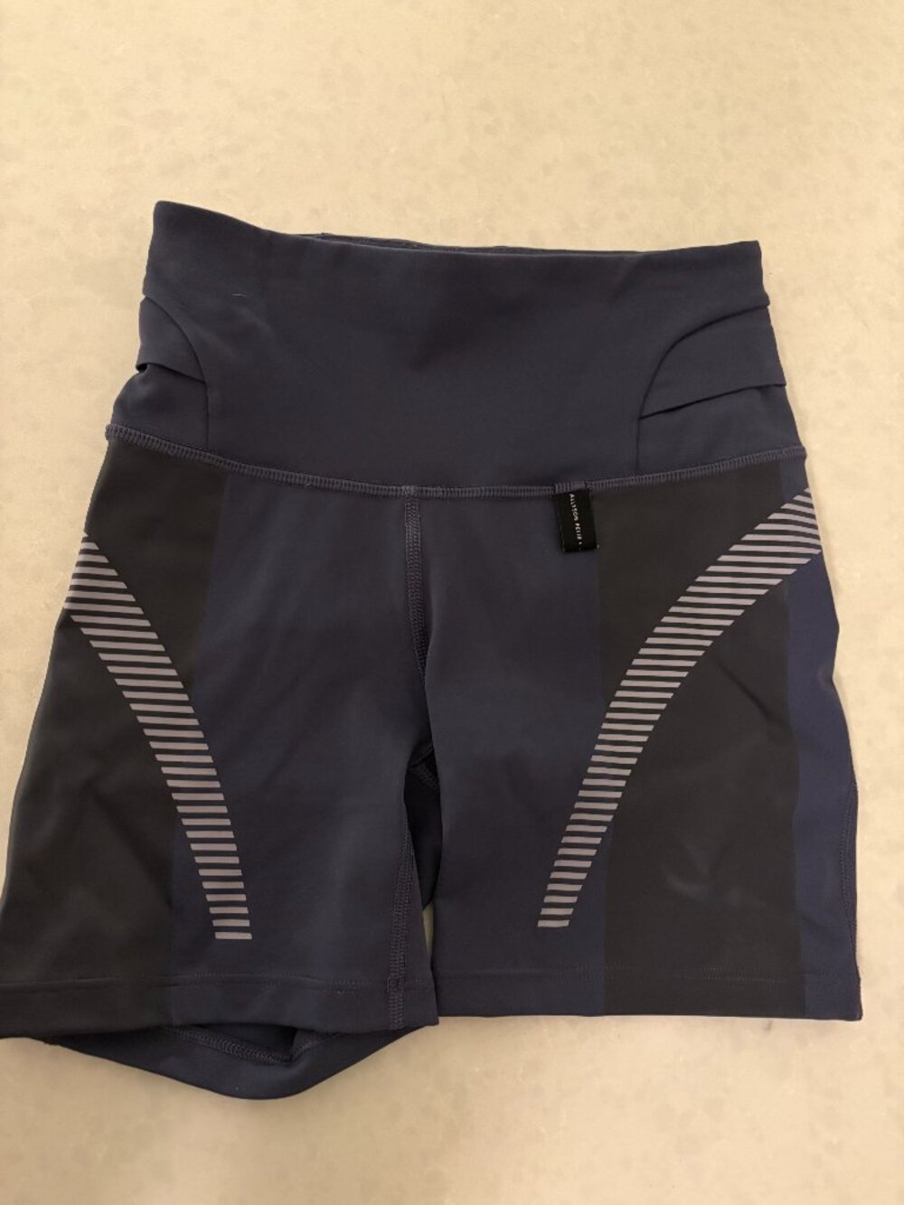 Allyson Felix X Athleta Athletic Shorts XXS Xtra Xtra Small Gray Pull On Biker